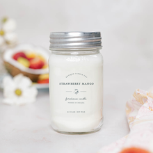 Load image into Gallery viewer, Strawberry Mango- Soy Wax Mason Jar Candle
