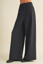 Load image into Gallery viewer, Asymmetric Tie-Waist Wide-Leg Trousers
