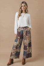Load image into Gallery viewer, Patchwork Floral French Terry Pants
