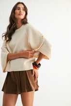 Load image into Gallery viewer, THE CAMMY BUTTON SLEEVE KNIT PULLOVER
