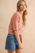 Load image into Gallery viewer, SHORT SLEEVE SWEATER TOP
