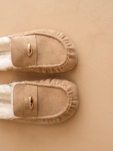 Load image into Gallery viewer, The Hayden | Almond Fur Lined Mule Loafer
