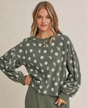 Load image into Gallery viewer, FLORA TERRY PULLOVER SWEATSHIRT
