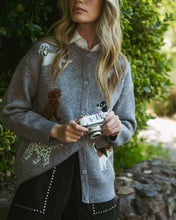 Load image into Gallery viewer, DOG KNIT SWEATER CARDIGAN
