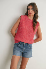 Load image into Gallery viewer, Sleeveless Crew Neck Sweater Knit Vest
