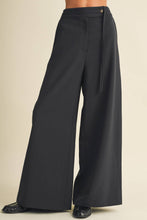 Load image into Gallery viewer, Asymmetric Tie-Waist Wide-Leg Trousers
