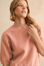 Load image into Gallery viewer, SHORT SLEEVE SWEATER TOP
