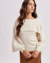 Load image into Gallery viewer, LAYERED CAPE SWEATER
