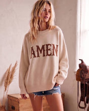 Load image into Gallery viewer, Amen Graphic Oversized Sweater
