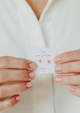Load image into Gallery viewer, Tiny White Opal Heart Gold Earrings
