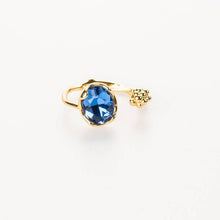 Load image into Gallery viewer, Emma Crystal Adjustable Birthstone Rings
