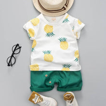 Load image into Gallery viewer, Pineapple Short-Sleeve Tee Set
