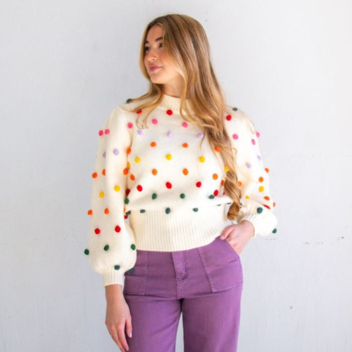 The Dotty PomPom Sweater