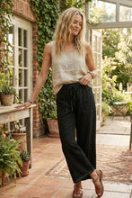 Load image into Gallery viewer, Relaxed Wide Leg Lightweight Drawstring Knit Pants
