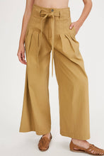 Load image into Gallery viewer, Pleated Tie-Waist Wide Leg Pants
