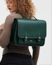 Load image into Gallery viewer, Into the Woods Green Large Satchel Backpack
