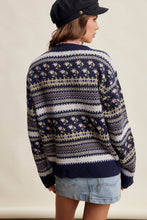 Load image into Gallery viewer, Fair Isle Floral Knit Sweater
