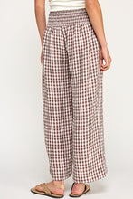Load image into Gallery viewer, The Elowen Gingham Wide Leg Pant
