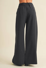 Load image into Gallery viewer, Asymmetric Tie-Waist Wide-Leg Trousers
