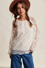 Load image into Gallery viewer, Floral Embroidered Lace Blouse
