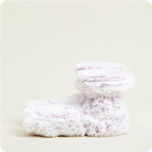 Load image into Gallery viewer, Marshmallow Lavender Warmies Boots Top Selling Wellness Item
