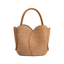 Load image into Gallery viewer, Tulip Raffia Embossed Bag
