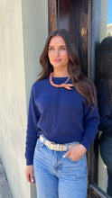 Load image into Gallery viewer, Maddie Chain Scarf Necklace in Burnt Orange
