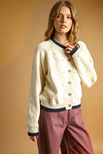 Load image into Gallery viewer, POINTELLE EFFECT KNIT CARDIGAN
