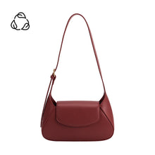 Load image into Gallery viewer, Melody Burgundy Recycled Vegan Leather Shoulder Bag
