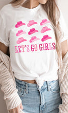 Load image into Gallery viewer, Lets Go Girls Cowgirl Hat Graphic Tee PLUS
