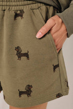 Load image into Gallery viewer, HIGH RISE WEENIE ALL OVER PRINT SWEATSHORT
