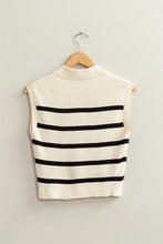 Load image into Gallery viewer, Striped Polo Vest
