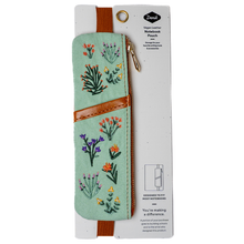 Load image into Gallery viewer, Petite Blooms Embroidered Notebook Pouch
