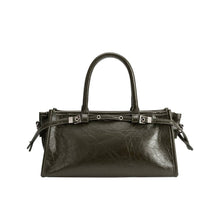 Load image into Gallery viewer, Rhonda Olive Recycled Vegan Leather Top Handle Bag
