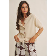 Load image into Gallery viewer, WEEKEND COFFEE COTTON KNIT CARDIGAN
