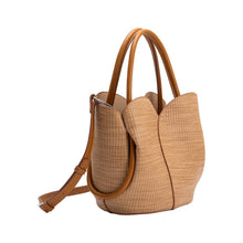 Load image into Gallery viewer, Tulip Raffia Embossed Bag
