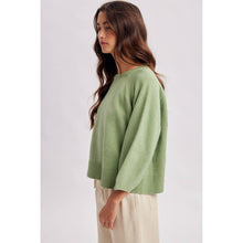 Load image into Gallery viewer, 3/4 SLEEVE PULLOVER COZY SWEATER

