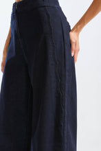 Load image into Gallery viewer, THE WENDY WIDE-LEG STRETCHY DENIM TROUSERS
