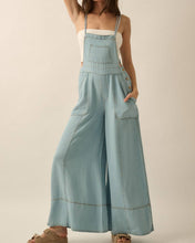 Load image into Gallery viewer, Denim Wide-Leg Overall Jumpsuit
