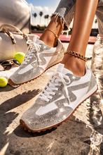 Load image into Gallery viewer, Glam Rhinestone Retro Runner Sneaker
