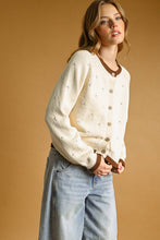 Load image into Gallery viewer, POINTELLE EFFECT KNIT CARDIGAN
