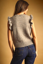 Load image into Gallery viewer, THE RAVEN RUFFLE SLEEVE SWEATER TOP
