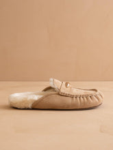 Load image into Gallery viewer, The Hayden | Almond Fur Lined Mule Loafer

