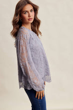 Load image into Gallery viewer, Floral Embroidered Lace Blouse
