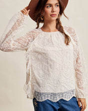 Load image into Gallery viewer, Floral Embroidered Lace Blouse
