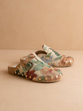 Load image into Gallery viewer, The Toni | Floral Tapestry Studded Buckle Clog
