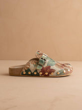 Load image into Gallery viewer, The Toni | Floral Tapestry Studded Buckle Clog
