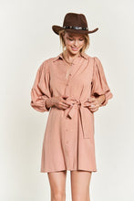 Load image into Gallery viewer, SOLID BUTTON DOWN DRESS  PLUS JBJ1004P
