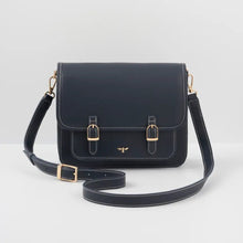 Load image into Gallery viewer, Running Bunny Ditsy Navy Satchel

