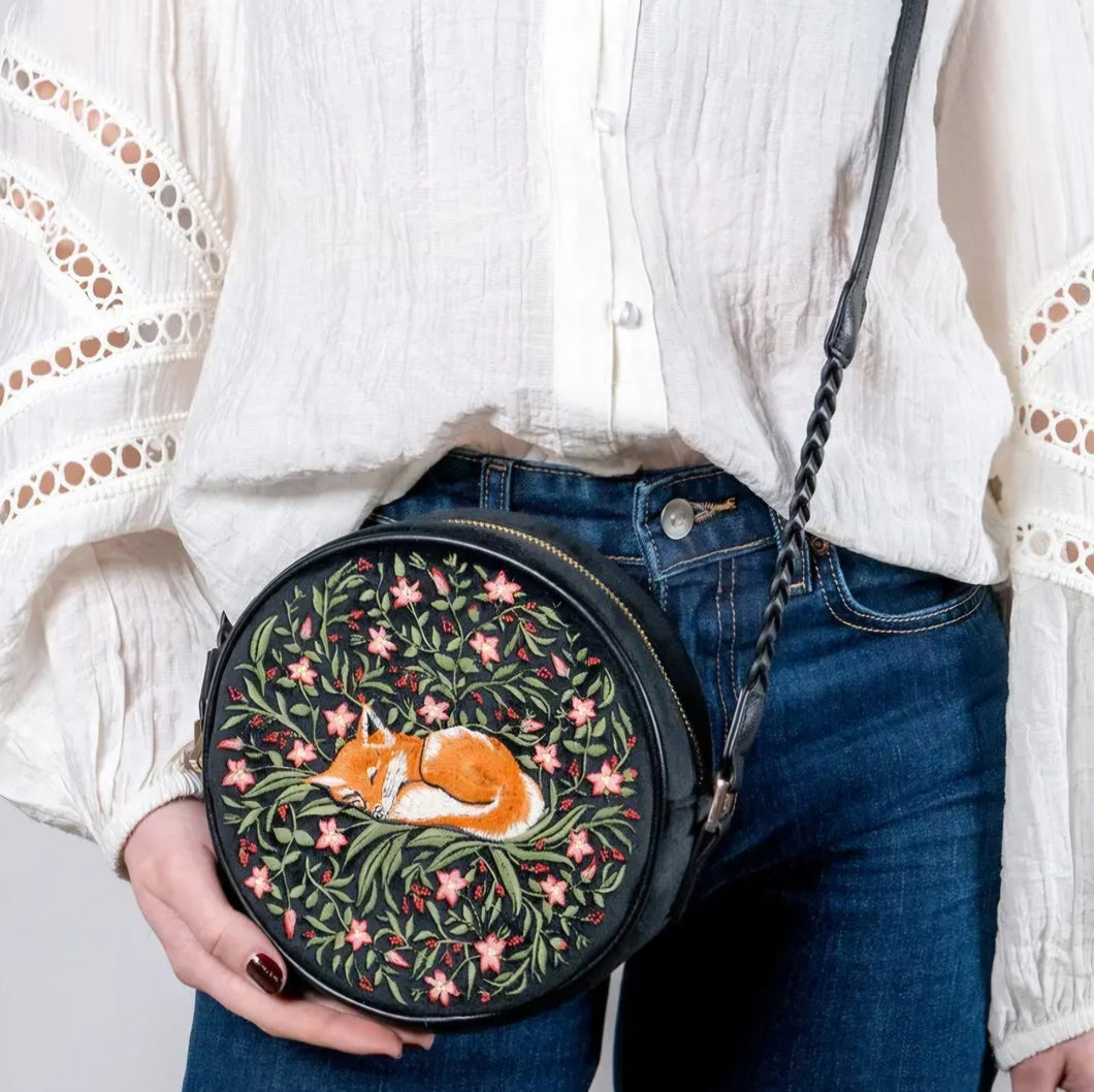 Fable Sleepy Fox Circle Purse